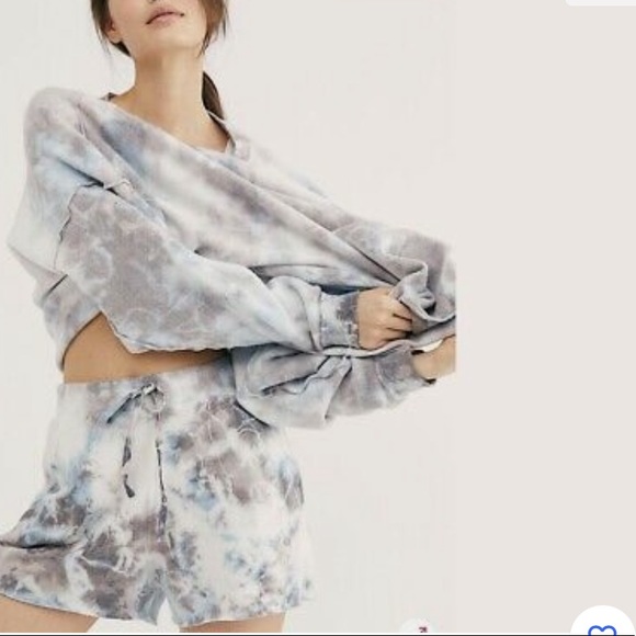 Free People Tie Dye Washed Lounge Set - Picture 4 of 6
